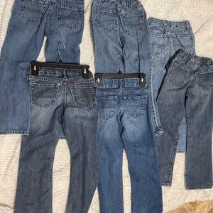 Selling six pairs of Children Place jeans.